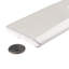 Antic Craquelle 6" x 3" Glossy Ceramic Bullnose Tile Trim in White-113114507