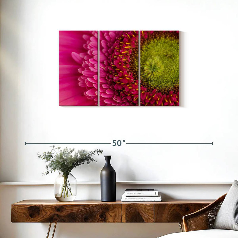 Gerbera magnifiée, H 20 po x l 33 po