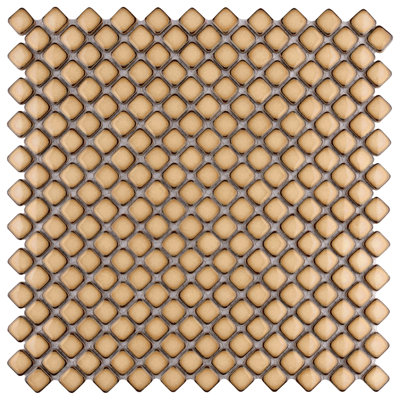 Hudson Diamond 12-1/4 " x 12-3/8 " Porcelain Mosaic Floor and Wall Tile