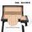 Aadhvik Wicker Counter Stool with Iron Frame