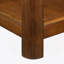 Table de bout rectangulaire 25 po avec tablette de rangement, canapé et pieds d'appoint en bois massif