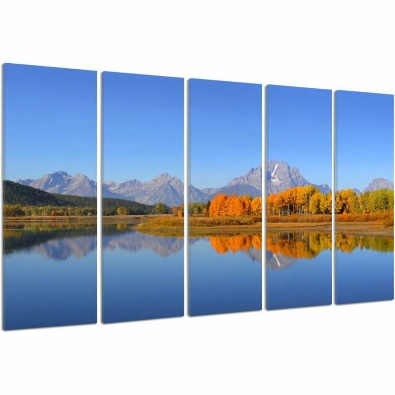 5-tlg. Leinwandbild-Set Grand Teton National Park