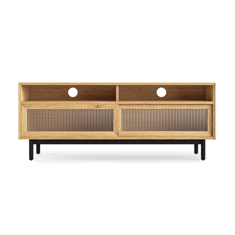 Munro Media Cabinet, White Oak