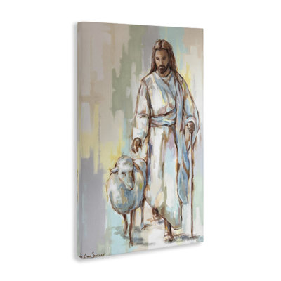 «He Leaves the Ninety Nine», art mural sur toile, design par Linda Sperruche