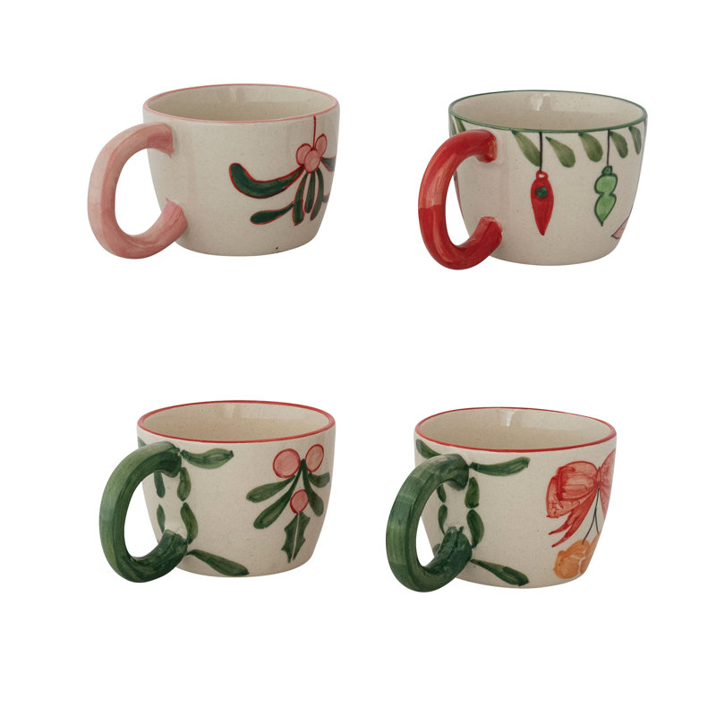 Tasse en grès avec botanique des Fêtes / Images