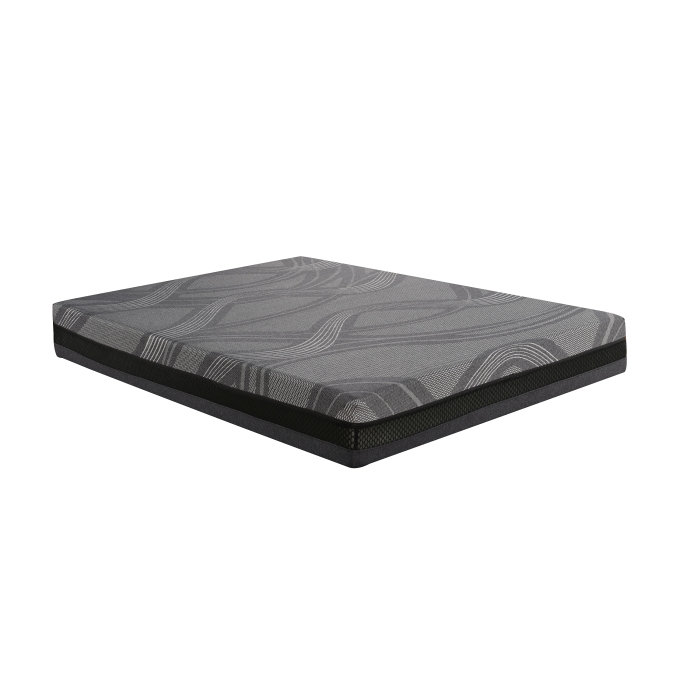 Grand matelas en mousse viscoélastique gélifiée de 10 pouces dans une boîte, gris, 10", King