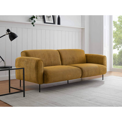 213.2Cm Round Arms Sofa