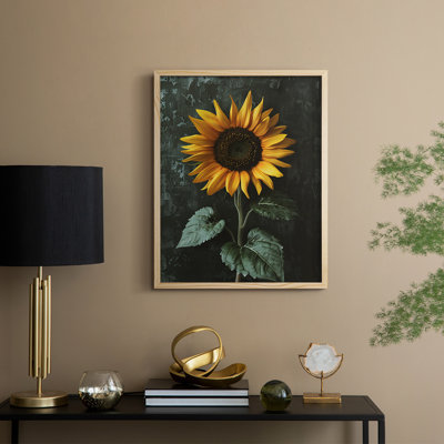 Impression encadrée FLORAL Series DV - bois massif