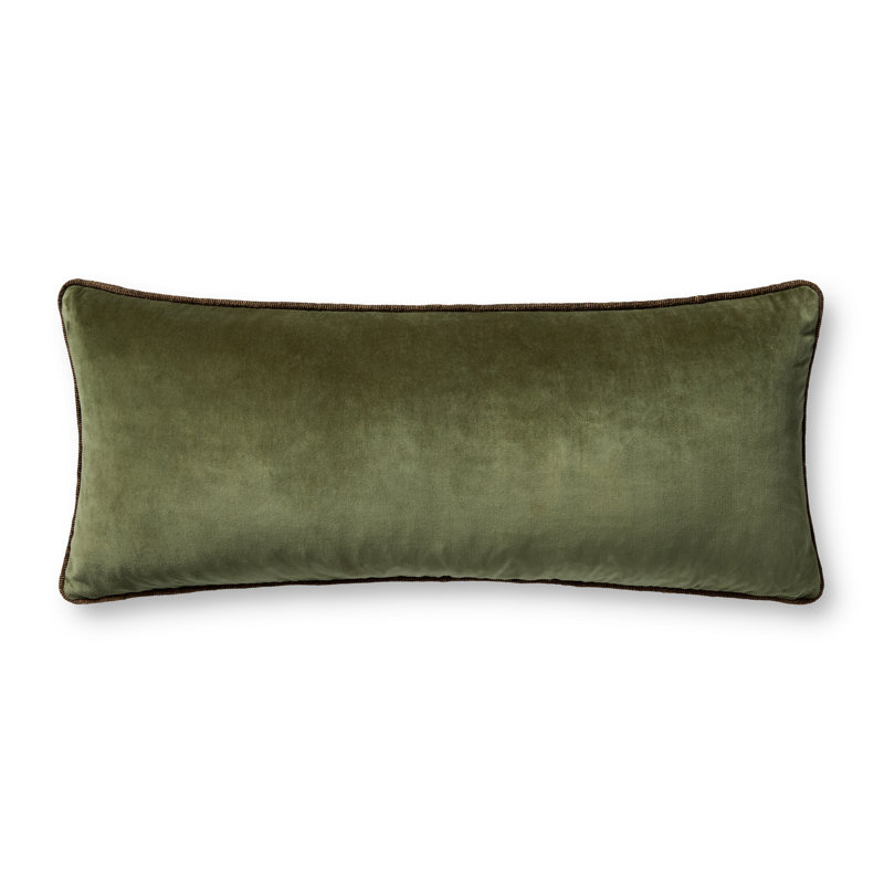 Chris Loves Julia Liza Throw Pillow, 35"H x 13"W, Dark Green