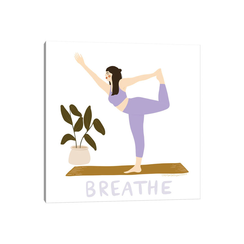Breathe by Harmony Willow - Gallery-Wrapped Canvas Giclée on Canvas, Wrapped Canvas, 45.72 cm H x 45.72 cm W x 1.91 cm D