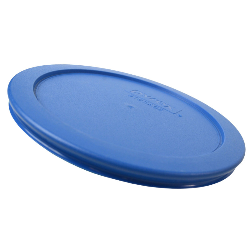 Pyrex (4) bols en verre de 4 tasses et (4) couvercles de 4 tasses, Bleu marine