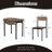 Modern 3-Piece Round Dining Table Set