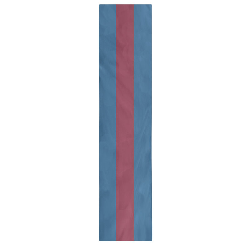 Boston Table Runner, 72" x 16", Polyester, Colorado,Blue/Burgundy/Blue