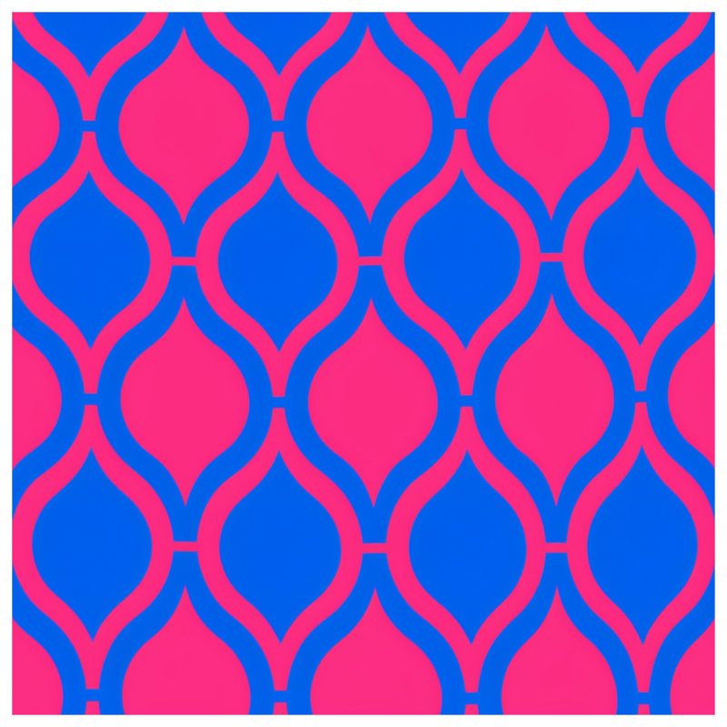 Coussins décoratifs à double face rose et bleu, 18 x 18 inches