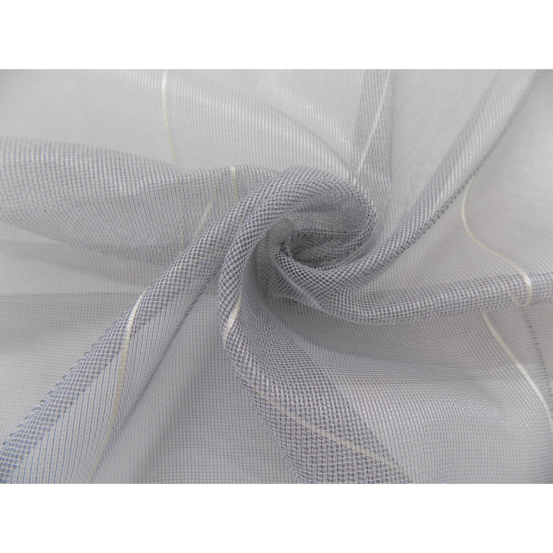 Merlee Semi Sheer Single Curtain Panel, Grey/Beige, 145cm H x 600cm W