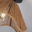 1- Light Rattan Flush Mount