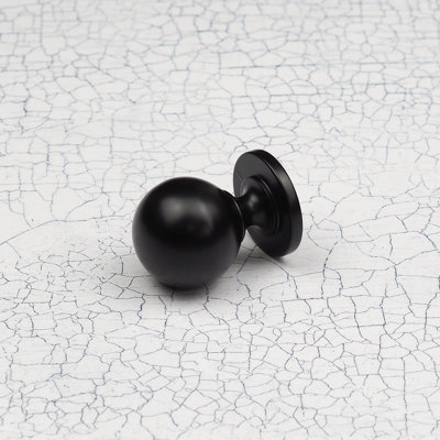 Matt Black Handles & Coordinating Knob