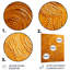 «Abstract Orange Swirl Collages VI», art mural abstrait en métal-101154360