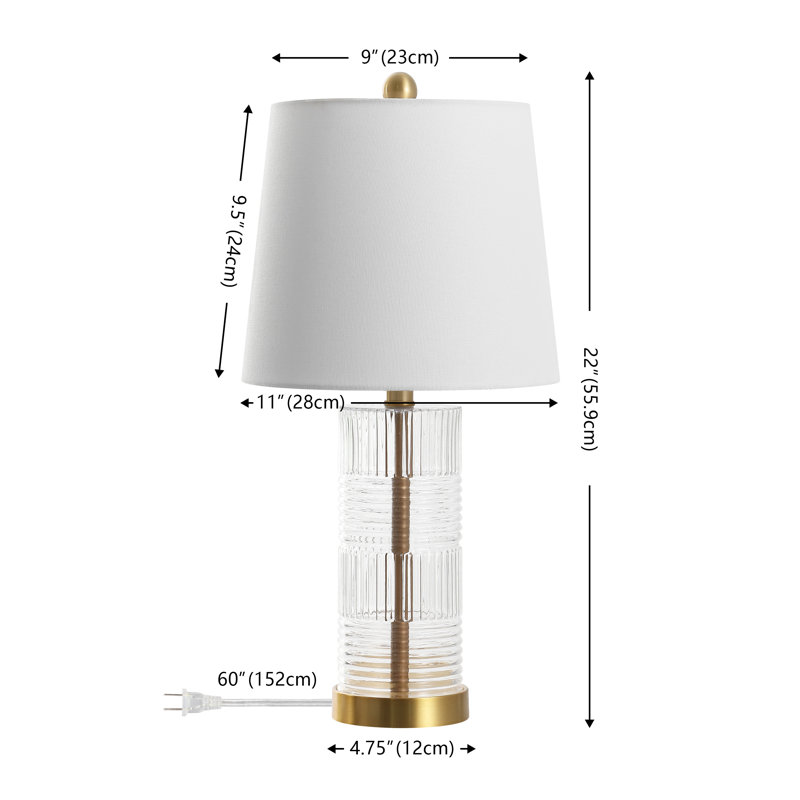 Lampe de table en verre Faille