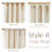 Linen Blend Extra Wide Curtain for Living Room, Rustic Farmhouse Light Filtering Room Divider, Single Panel for Bedroom Windows-475310425-475310424-500191454