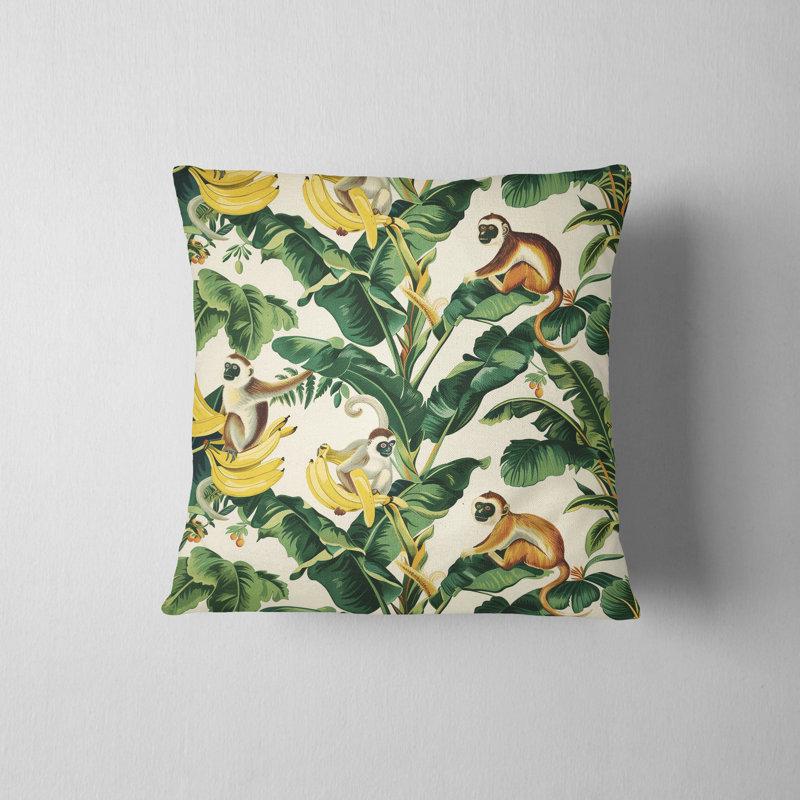 Housse de coussin Raina Jungle, H 16 po x l 16 po