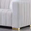 Causeuse à accoudoirs carrés en velours 62,6 po avec 2 coussins Clifford-1048964325-1008375359-1048964344
