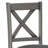 Gracie Oaks Cross Back Upholstered Dining Chair-1505396107