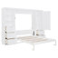 Grand lit escamotable mural avec placard, tiroirs et tablettes, rangement sur mesure-1753453946