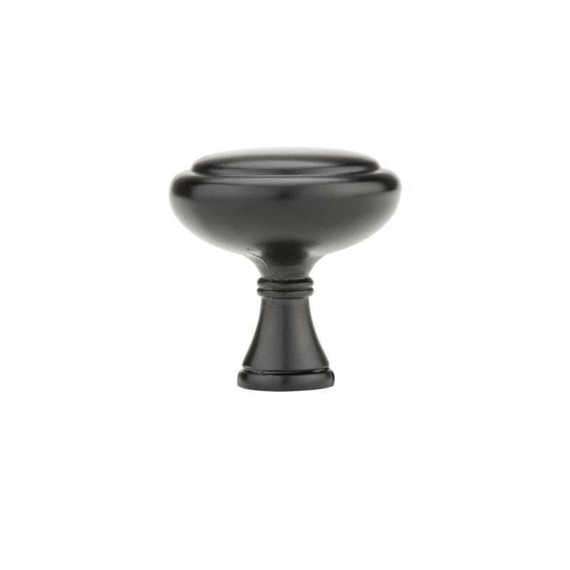 Poignée champignon 1 1/4 po de diamètre, Noir mat