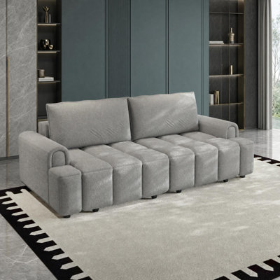 Sherpa Convertible Sleeper Sofa with Hidden Storage