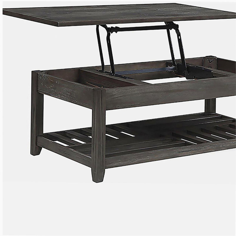 Table basse à charnière grise