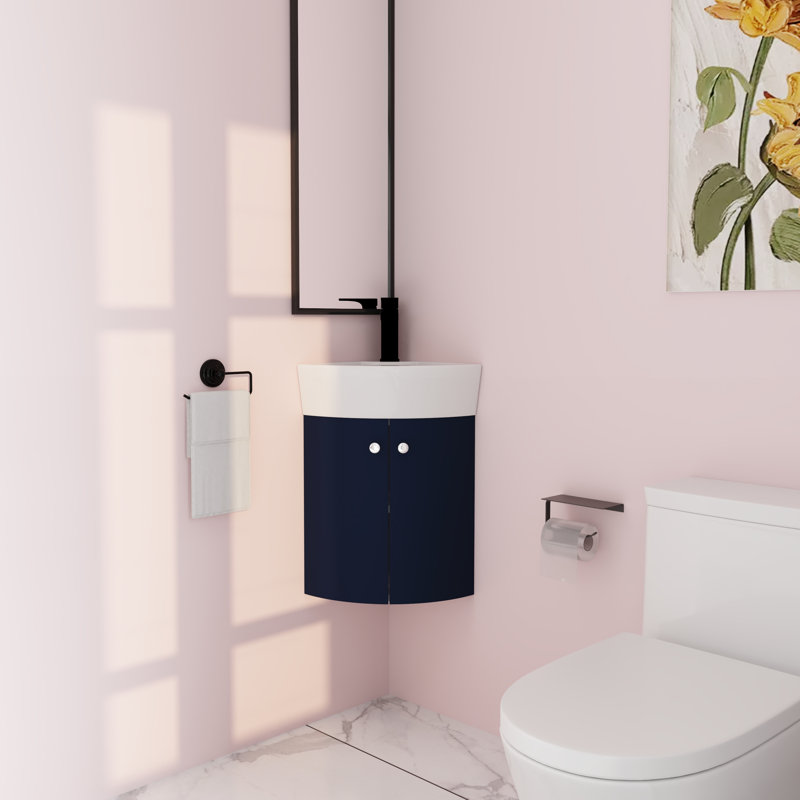 Ensemble de meuble-lavabo simple 12,86 po avec plateau en céramique Devenny