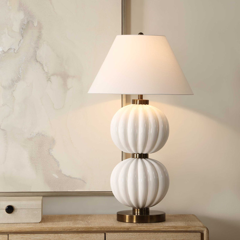Uttermost Irena White Sphere Table Lamp