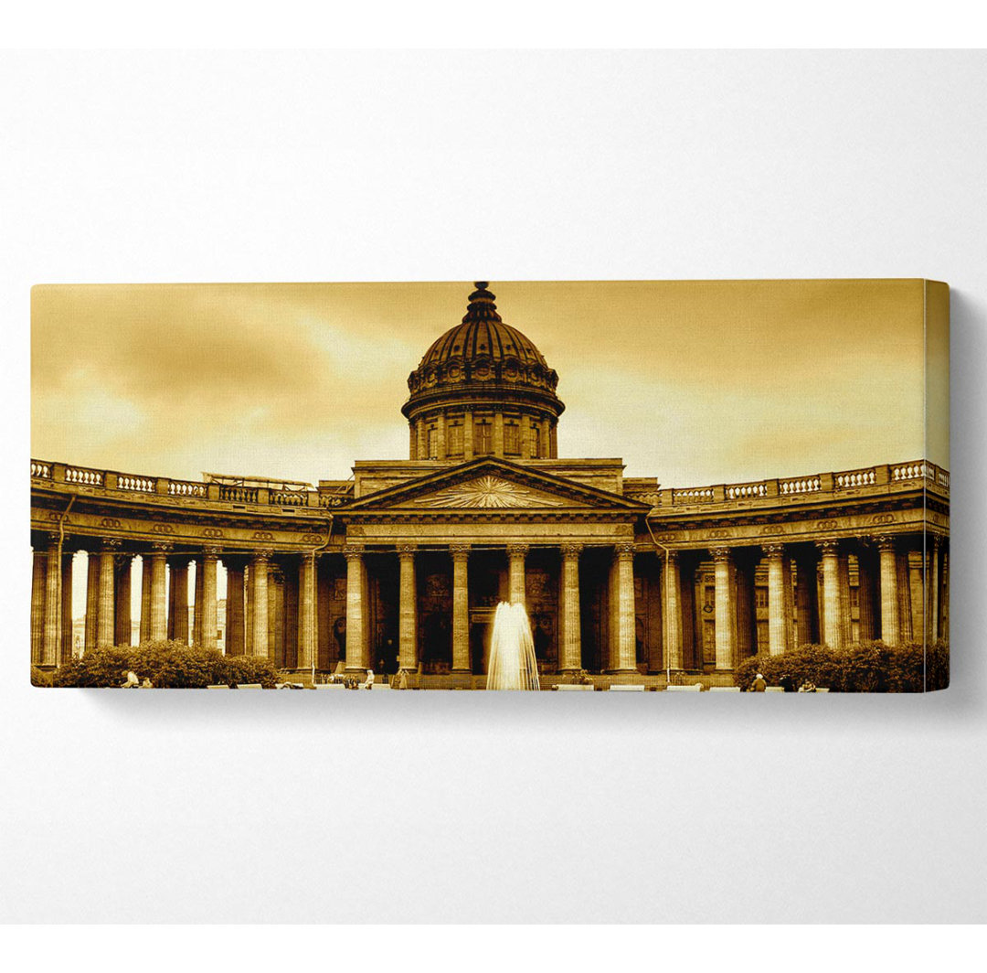 Rom Retro - Panorama-Kunstdrucke auf Leinwand - Wrapped Canvas