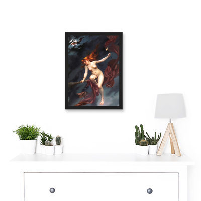 Falero The Witches Sabbath Fantasy Painting by Luis Ricardo Falero - Single Picture Frame Painting