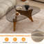 Table basse Mid-Century moderne en verre avec placement polyvalent-466353874