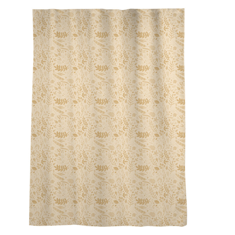 Sheer Curtain Single Panel, Yellow