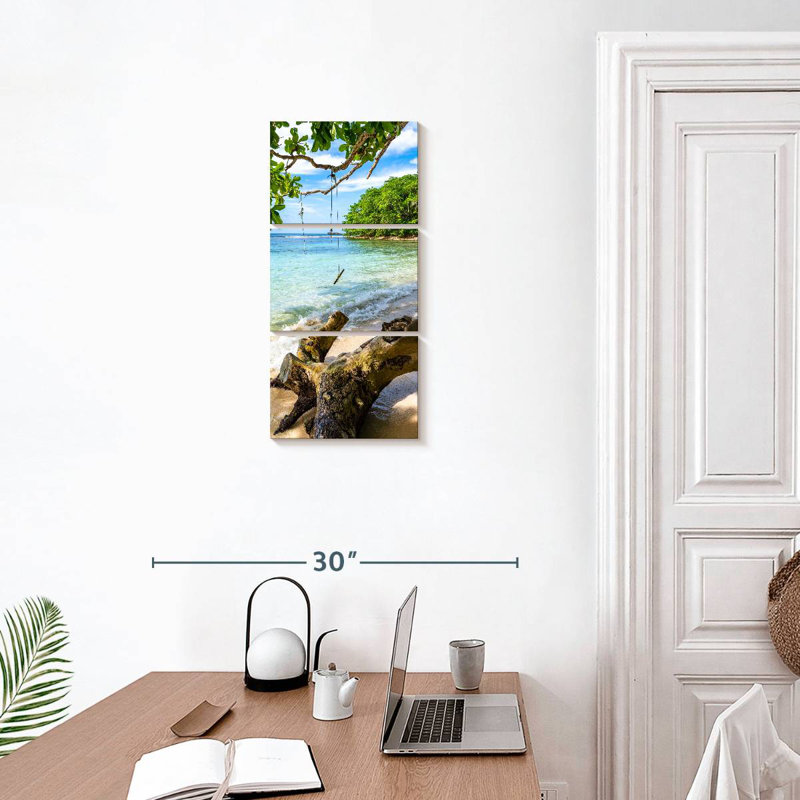 Aymaan, île des Caraïbes, H 27 po x l 12 po