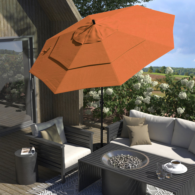 Parasol de marché 132 po Sunbrella, Toile Sunbrella® Melon