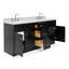 Ensemble de meuble-lavabo double 73 po Partham-67491739