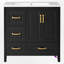 Meuble-lavabo simple 36 po avec plateau en résine-1779206163