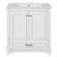 Armoire de salle de bain avec 2 grandes portes à fermeture douce-128947313