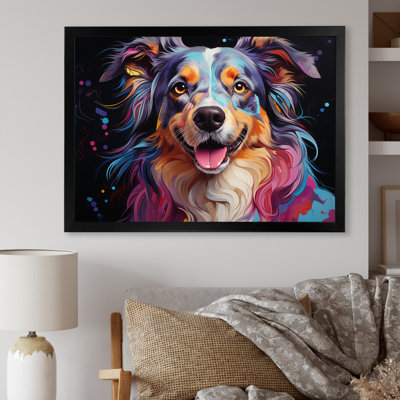 Chien, berger australien, Allure I sur toile