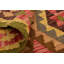 Tapis de zone en laine 3 pi 5 po x 4 pi 9 po main-of-kind noué la brown Doorfield