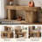 47" Solid Wood Bench, Farmhouse Entryway Bench-485741994