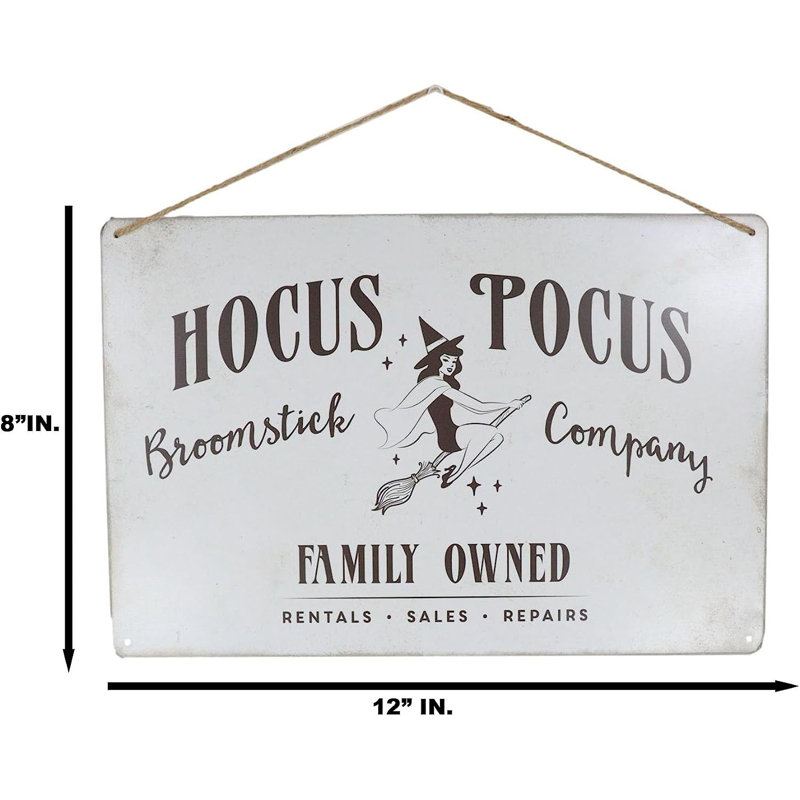 Signe mural de sorcière Hocus Pocus