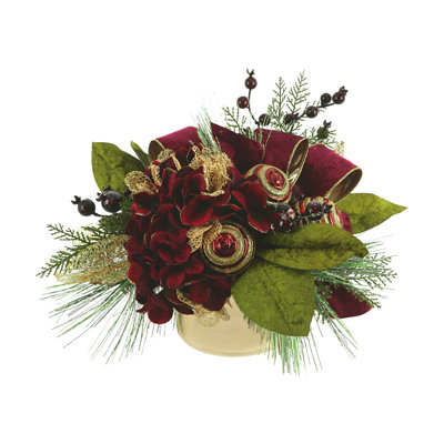 Festive Hydrangea Arrangement