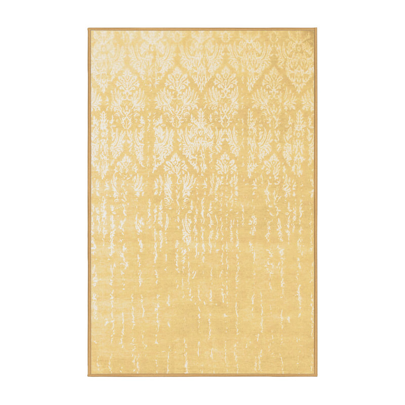 Tapis rectangulaire en laine / polyester tissé à la machine 8 pi x 10 pi Darlyne