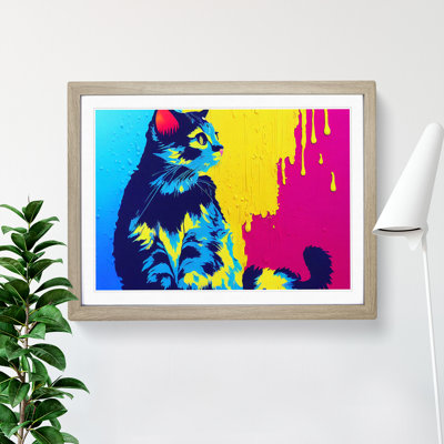 Cat Splash Vol.5 Abstract - Framed Print