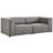 Mingle Vegan Leather 2-Piece Sectional Sofa Loveseat-1707572625